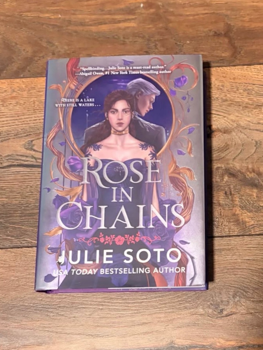 Rose in Chains by Julie Soto - Purple Hardcover with sprayed edges